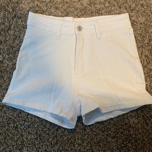 White Jean Shorts